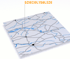 3d view of Dzięcioły Dalsze