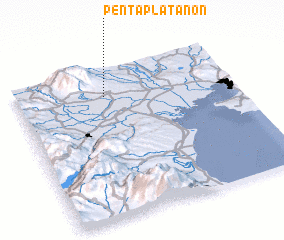 3d view of Pentaplátanon