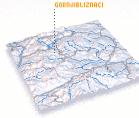 3d view of Gornji Bliznaci