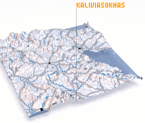 3d view of Kalívia Sokhás