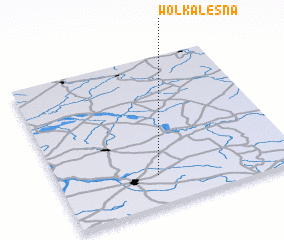 3d view of Wólka Leśna