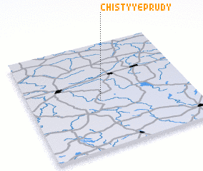 3d view of Chistyye Prudy