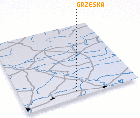 3d view of Grzęska