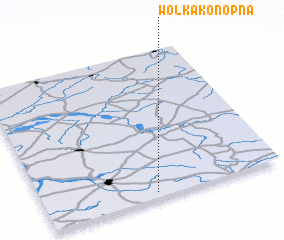 3d view of Wólka Konopna