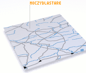 3d view of Moczydła Stare