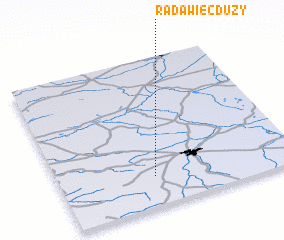 3d view of Radawiec Duży