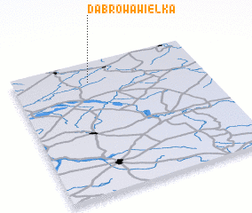 3d view of Dąbrowa Wielka