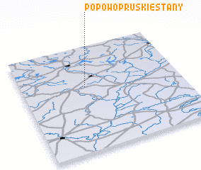 3d view of Popowo Pruskie Stany