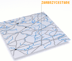 3d view of Zambrzyce Stare