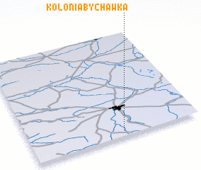 3d view of Kolonia Bychawka