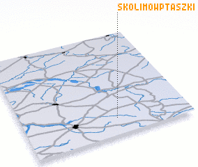 3d view of Skolimów Ptaszki