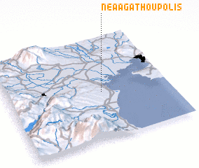 3d view of Néa Agathoúpolis