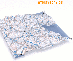 3d view of Áyios Yeóryios