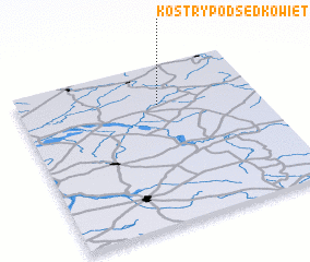 3d view of Kostry Podsędkowięta