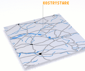 3d view of Kostry Stare