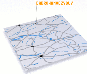 3d view of Dąbrowa Moczydły