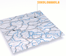 3d view of Sokołowa Wola