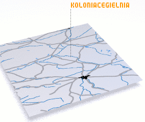 3d view of Kolonia Cegielnia