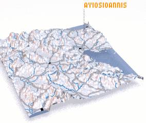 3d view of Áyios Ioánnis