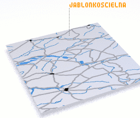 3d view of Jabłoń Kościelna