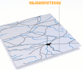 3d view of Majdan Piotrków