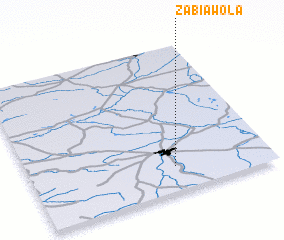 3d view of Żabia Wola