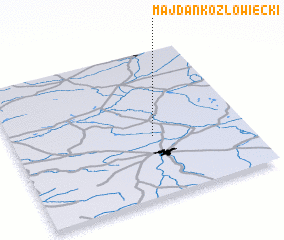 3d view of Majdan Kozłowiecki