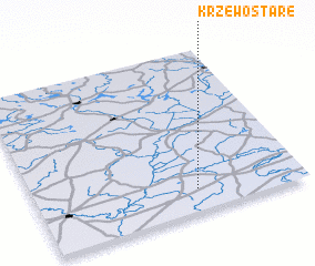 3d view of Krzewo Stare