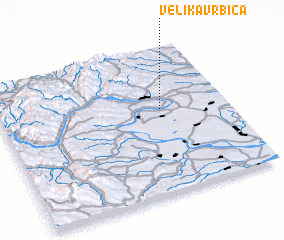 3d view of Velika Vrbica