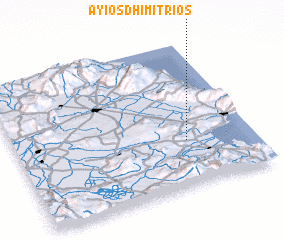 3d view of Áyios Dhimítrios