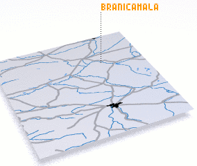 3d view of Branica Mała