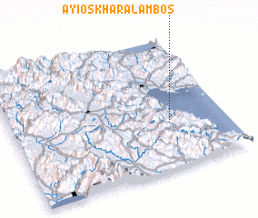 3d view of Áyios Kharálambos