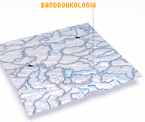 3d view of Bandrów Kolonia