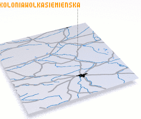 3d view of Kolonia Wólka Siemieńska