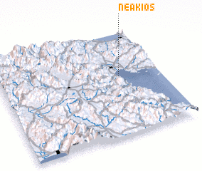 3d view of Néa Kíos