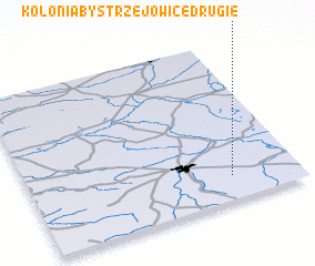 3d view of Kolonia Bystrzejowice Drugie