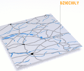 3d view of Dzięcioły