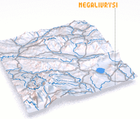 3d view of Megáli Vrýsi