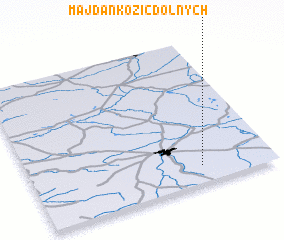 3d view of Majdan Kozic Dolnych