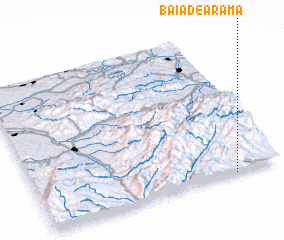 3d view of Baia de Aramă