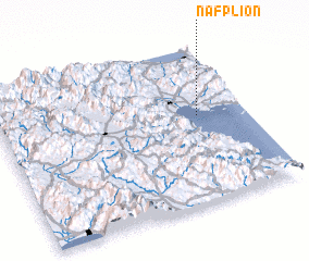 3d view of Náfplion