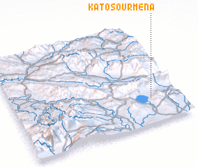 3d view of Káto Soúrmena