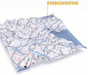 3d view of Pendeskoúfion