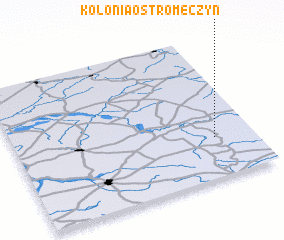 3d view of Kolonia Ostromęczyn