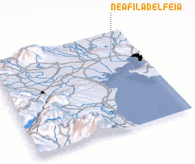 3d view of Néa Filadélfeia