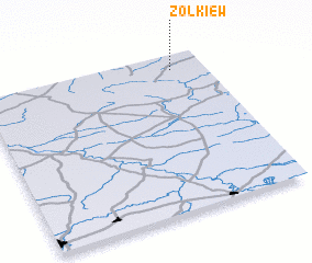 3d view of Żółkiew