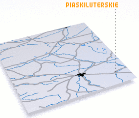 3d view of Piaski Luterskie