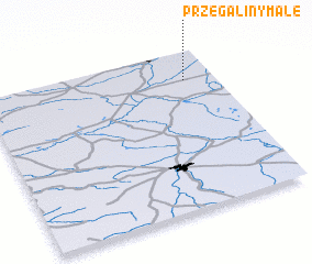 3d view of Przegaliny Małe