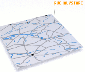 3d view of Puchały Stare