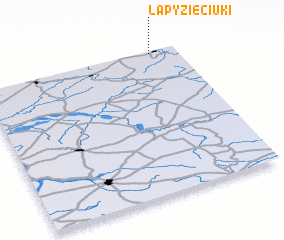 3d view of Łapy Zięciuki